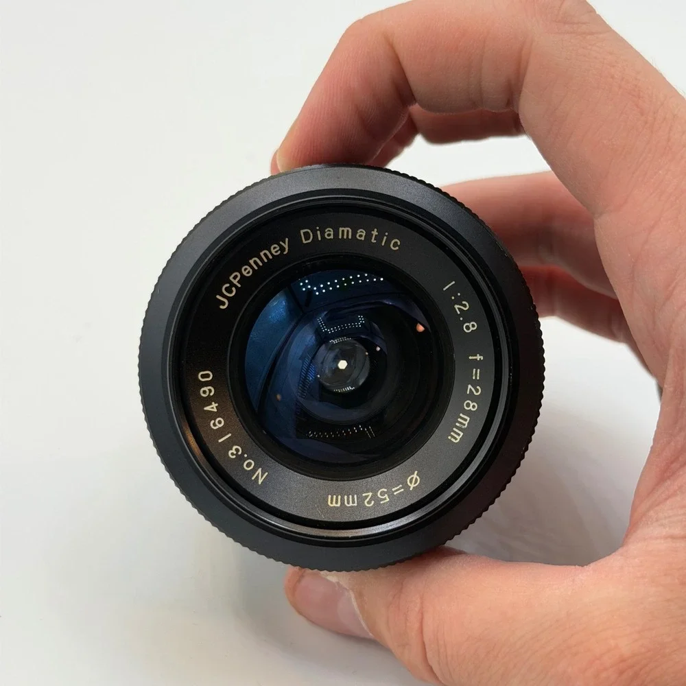 JCPenney Diamatic 28mm f2.8 M42 Wide Angle Prime Lens 52mm Filter No. 316490